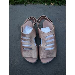 Arche Women's Saorna Antico‎ Fast Metal Slingback Sandal Sz 39 Rose Gold Strappy